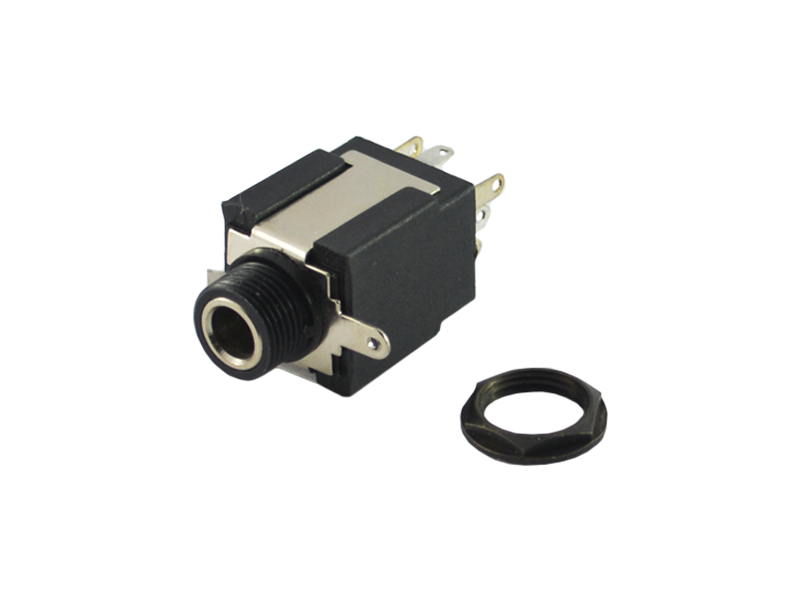 MX 6.35mm Female Stereo Chassis Phone Connector - Image 2